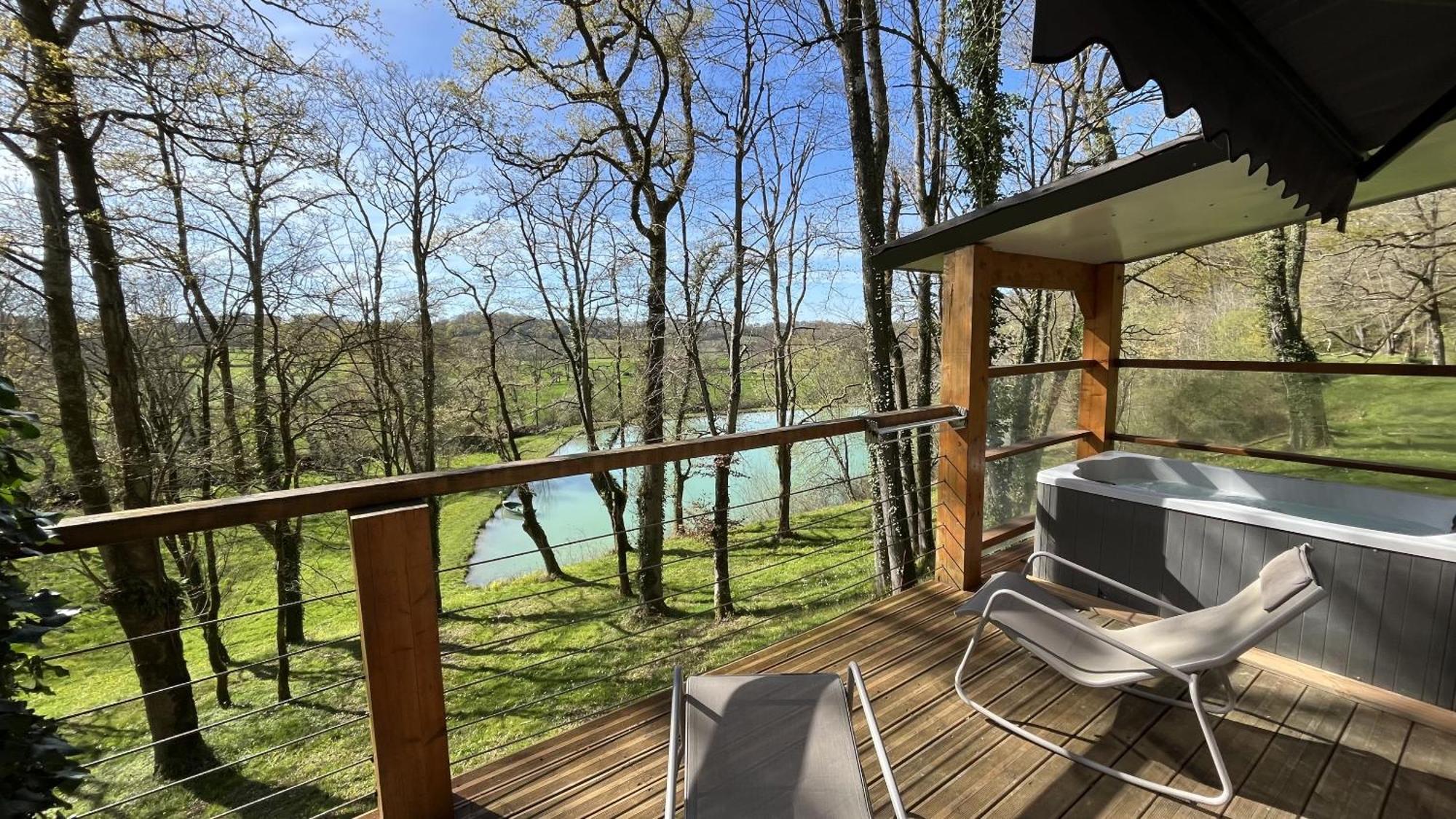 Les Cabanes Du Lac - Spa - Petit Dejeune - Cabane Du Frene & Cabane Du Chene Premium Sevignacq Екстер'єр фото